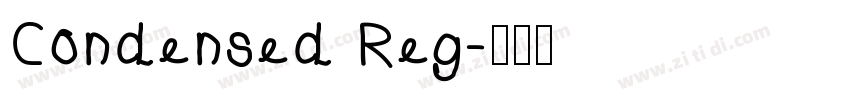 Condensed Reg字体转换